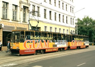 Skład 2280+2281 jako linia 15, ul. Stawowa