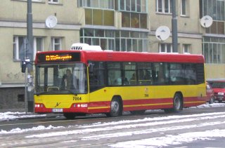 Volvo #7004 jako linia D, ul. Skargi