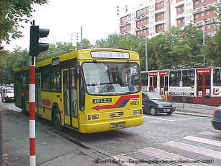 Gniot #9523 jako linia D, ul. Powstańców Śląskich