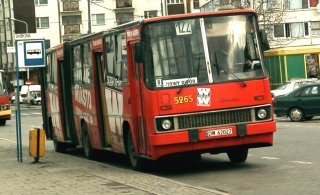 Ikarus #5265 jako linia 122, ul. Dworcowa