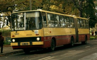 Ikarus #5287 jako linia 340, pętla Osobowice