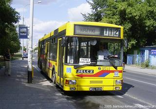 Gniot #9531 jako linia 112, ul. Borowska