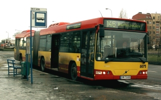 Volvo #8075 jako linia 146, al. Armii Krajowej