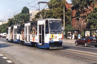Skład 2380+2379 jako linia 4, ul. Skłodowskiej-Curie