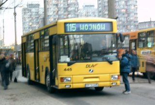 DLA #445 jako linia 115, pl. Grunwaldzki