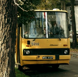 Ikarus #5262 jako linia 341, pętla Osobowice