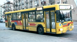 Gniot #9552 jako linia K, ul. Dworcowa
