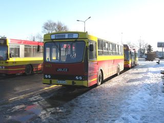 Jelcz #9023 na linii 132, Nowy Dwór, 2009.01.19