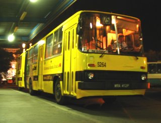 Ikarus #5264 jako linia 245, Dworzec Centralny PKS