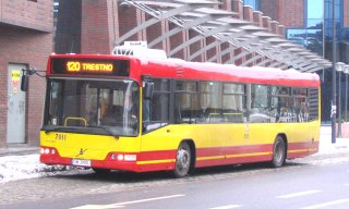Volvo #7011 jako linia 120, pl. Dominikański