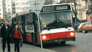 Volvo #8009 jako linia 145, ul. Dworcowa