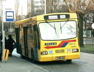 Gniot #9510 jako linia 134, ul. Kamienna