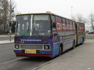 Ikarus w nowej reklamie na linii 139, Nowy Dwór, 2009.01.30
