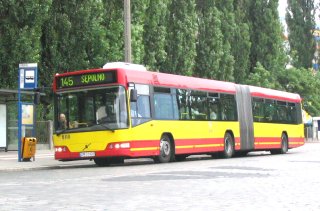 Volvo #8110 jako linia 145, ul. Borowska