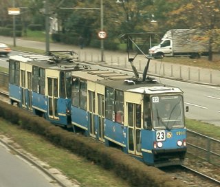 Skład 2298+2299 jako linia 23, ul. Legnicka