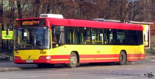 Volvo 7000 #7000 jako linia N, ul. Sucha, 2004.12.25