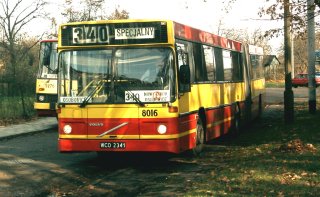Volvo #8016 jako linia 340, pętla Osobowice