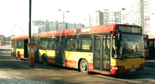 Volvo #8103 jako linia 136, pętla Kozanów