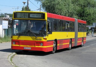 Volvo B10MA #8009 na linii 134, Nowy Dwór, 2010.07.08