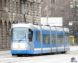 Škoda #3003 jako linia 6, ul. Świdnicka/pl. Kościuszki, 2008-03-23.