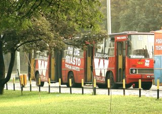 Ikarus #5267 jako linia 610, ul. Borowska