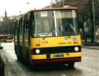 Ikarus #5324 jako linia 149, ul. Kościuszki