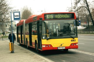 Volvo #8083 jako linia 135, ul. Sucha