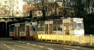 Skład 2500+2501 jako linia 15, ul. Borowska