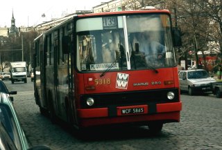 Ikarus #5318 jako linia 139, ul. Kościuszki