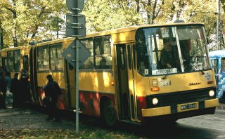 Ikarus #5298 jako linia 335, pętla Osobowice