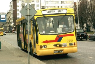 Gniot #9527 jako linia 406, ul. Dworcowa