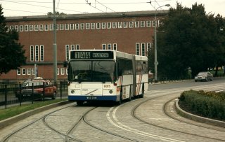 Volvo #8015 jako linia 144, ul. Nowy Świat