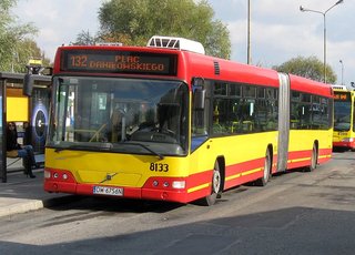 Długie Volvo #8133 na linii 132, Nowy Dwór, 2009.10.19