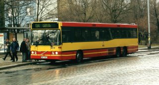 Volvo #8030 jako linia 134, ul. Kamienna