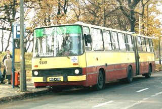 Ikarus #5282 jako linia 342, pętla Osobowice
