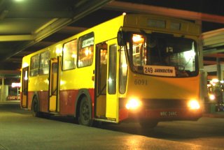 M11 #6091 jako linia 259, Dworzec Centrallny PKS