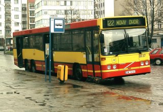 Volvo #8037 jako linia 122, ul. Dworcowa