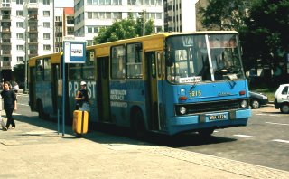 Ikarus #5215 jako linia 122, ul. Dworcowa