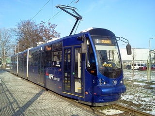 17.01.2016, Tarnogaj, Moderus #2801 w obsłudze linii 8.