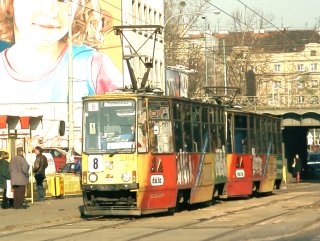 Skłąd 2354+2363 jako linia 8, ul. Borowska