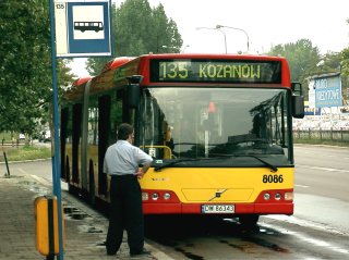 Volvo #8086 jako linia 135, ul. Sucha