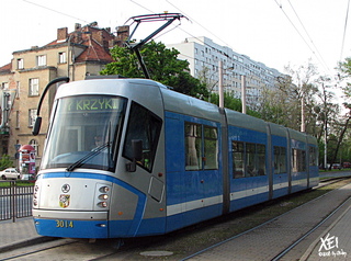 Škoda 3014 jako linia 7, ul. Powstańców Śląskich, 2008-05-03.