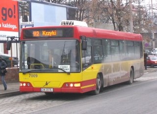 Volvo #7009 jako linia 112, ul. Peronowa