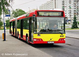 Volvo 7000A #8101, linia 149, pętla Nowy Dwór