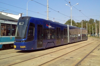 Pesa #3205 na terenie Zajezdni Gaj, 1.09.2015 r.