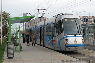 Škoda 19T #3120 na końcówce na Gaju, 2013-11-01