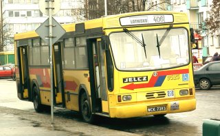 Gniot #9525 jako linia 406, ul. Dworcowa