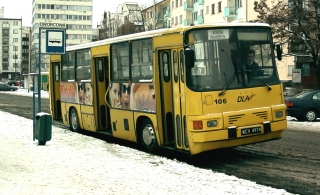 DLA #106 jako koronobus, ul. Dworcowa