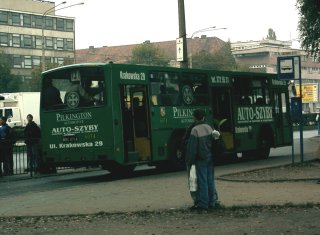 M11 #6074 jako linia 131, pl. Grunwaldzki