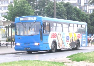 Gniot #9518 jako linia 133, ul. Borowska